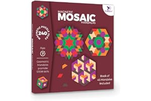 Jumping Jumbo Magnetic Mind Game, Travel Games for Kids, Mandala Mosaics, Educational Toy Game for 7 Year Old, Puzzles for 7 year old, Gifts for children, Educational puzzles for kids For Gifts