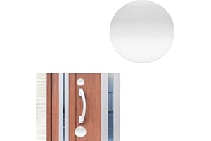 YAZANY Key Hole Cover Plate, 2Pcs Repair Escutcheon Door Lock Cover Door Plate, Blank Self Adhesive Fix Satin Stainless Steel 40mm Diameter