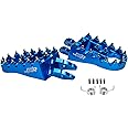 JXR Sur Ron Foot Pegs - Upgraded Pedal Rests Surron Accessories for Light Bee Dirt Bike - Anodised Aluminium Motorcycle Footpegs (Blue)