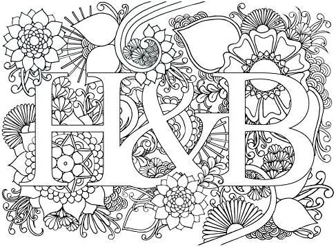 Personalised Couples Colouring Poster (A3)