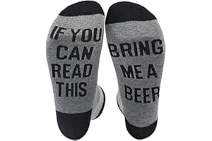 Himozoo If You Can Read This Bring Me Beer Whisky Socks Luxury Cotton Novelty Socks - Perfect Gag Gift or Funny Birthday Present Idea…