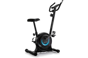 ZIPRO Vélo d’Appartement ONE S, Vélo d’Intérieur pour Fitness et Sport à Domicile, écran LCD, Pulsomètre, Niveaux de Résistance, 110kg
