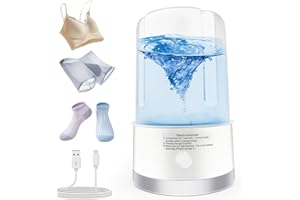 SUNHAIXIA Machine à laver portable, mini machine à laver, nettoyage en profondeur des sous-vêtements, vêtements de bébé et autres petits vêtements. Convient pour les appartements, les dortoirs (Blanc)