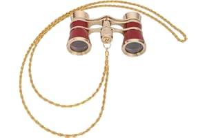 PENRUX Jumelles d'Opéra 3X25, Lunettes de Théâtre HD Grand Angle Chaîne Inclus Observation Oiseaux Chasse Plein