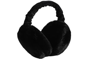 FIHDIOPO Ear Muffs, Women Earmuffs Winter Accessories Fluffy Plush Adults Outdoor Thermal Ear Warmer Skiing Running Ears Covers Protector from Wind Cold Fashion Gift for Girls Ladies Men UK