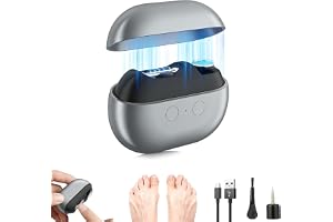 Uppgraderad 3-i-1 elektrisk nagelklippare med LED-ljus, automatisk nagelklippare och polerare, smärtfri tyst nageltrimmer för seniorer, barn och artrit, entrycks tånagelsklippare med magnetiskt lock