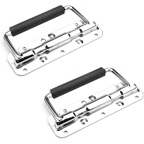 Set Di 2 Maniglie A Incasso Per Casse Acustiche E Flight Case – 14x15 Cm, Profondità 40 Mm, Resistente In Plastica Tecnica (Nero)