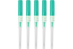 AOMHREK 5 sztuk igieł do piercingu, zestaw do piercingu z osłonami rurowymi, piercing do uszu, nosa i ust