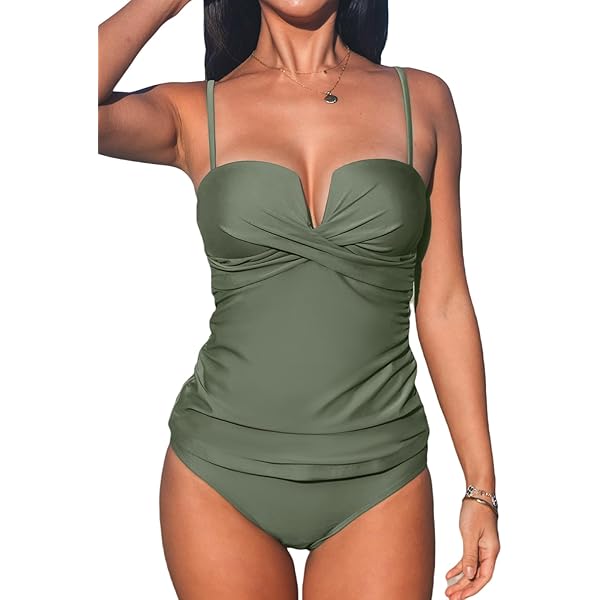 Tankini Coupe De Gamme CUPSHE Tankini Pour Femme Col En Cu0153ur