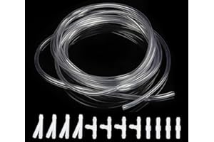 YIXISI 4m Kit de Tuyau Essuie Glace, Tuyau de Lave-Glace avec 12 Pièces Raccord de Tuyau (Type Y I T), Essuie-Glace Lave-Linge Tuyau, Raccord de Tuyau de Pare-brise, Transparent