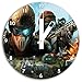 Produktbild Ghost Recon Bild auf Wanduhr mit weißen stumpfen Zeigern und Ziffernblatt, Durchmesser 30cm, perfekte Dekoration für Ihr Zuhause, Super Geschenkidee für groß und klein