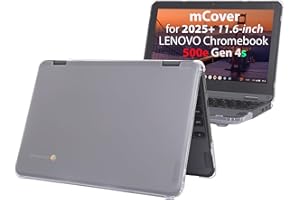 mCover Funda rígida solo compatible con laptop Lenovo 500e Chromebook Gen 4s 2 en 1 de 29.5 cm o posterior (no compatible con ningún otro modelo Lenovo), transparente
