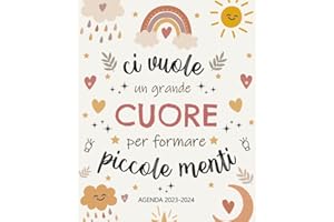 Agenda Della Maestra 2023/2024: Regalo maestra fine anno | grande registro del insegnante 2023/2024 | una settimana su due pagine | da agosto 2023 a ... | 12 mesi | regalo maestra asilo elementare