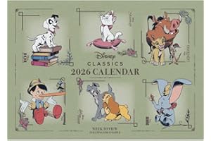 2026 FAMILY ORGANISER DISNEY HERITAGE 5 COLUMN MONTH TO VIEW A4 WALL CALENDAR OFFICIAL PRODUCT