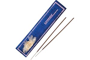 Bodhi® Kadzidełka Lavender klasy premium, z Nepalu, bez dodatków chemicznych, 100% naturalne, 15 sztuk