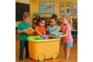 PARASNATH Rolling Polypropylene Rectangular Storage Container Box (Yellowgreen Colour)- 45 Litre Super Large With Wheels Size (59X39X30 Cm) Launch offer Actual Price 1999.