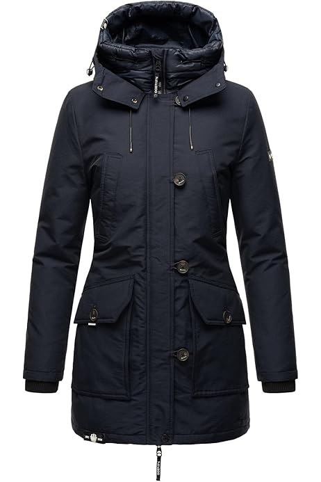 UPPADA Manteaux Longs D'Hiver Pour Femmes, Doudoune à Capuche, Vestes Matelassées Maxi, Manteau Chaud Rembourré Avec Poches, Veste D'Automne Grande Taille Blanc, TTG