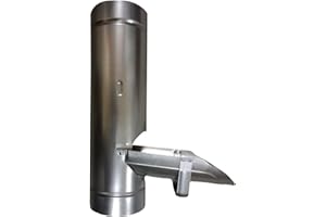 DAKOMYO Various Inverseur d'eau de pluie 100 mm - Métal - Acier galvanisé pour tuyau de descente - Gouttière