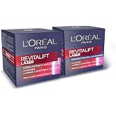 L'Or&eacute;al Paris Revitalift Laser Anti-Aging Day Cream and Night Cream Set, Triple Action and Anti-Wrinkle, 50 ml Each