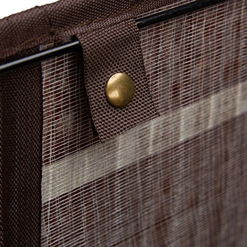 Relaxdays Wäschekorb Bambus H x B x T: ca. 65,5 x 43,5 x 33,5 cm faltbare Wäschetruhe rechteckig mit einem Fassungsvolumen von 83 L mit Wäschesack aus Baumwolle zum Herausnehmen als Wäschepuff, braun - 7