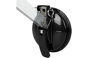 Btstil Pack of 2 Awning Brackets for Awning Base for Thule Fiamma and Dometic Awning Base, Compatible with VW T6 T5 T4 T6.1 Ford Nugget Vans Camper Caravan Motorhome (Black)