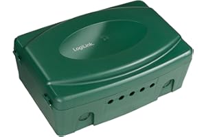 LogiLink - Scatola elettronica resistente alle intemperie per esterni (esterni), in verde, con protezione da polvere e spruzzi d'acqua (IP54), 32 x 21 x 11,5 cm
