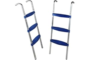 Deuba Échelle pour Trampoline échelle Jardin extérieur Saut marches 110cm 90cm 76cm 66cm activité Jeu Enfants sécurité