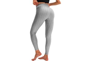 Merlvida Leggins Sportivi Donna Vita Alta Leggings Push Up Pantaloni Palestra Controllo della Pancia Anticellulite Pantacollant Opaco Elastici Tuta Collant Abbigliamento Sportivo Donna Yoga Fitness