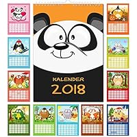Kinder Kalender 2018 Wandkalender fürs Kinderzimmer DIN A4