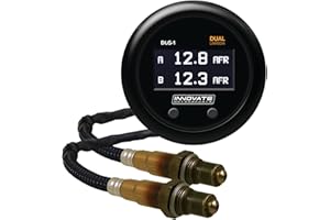 Innovate Motorsports 3891 38910 DLG-1 Dual Wideband Air/Fuel Ratio Gauge Kit