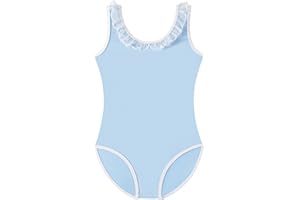 HIPPOSEUS Maillot de Danza Ballet para Niña sin Mangas Leotardos Maillot Baillot de Gimnasia Body Clásico para Niña, AM2000BX