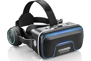 VR SHYIEON VR Brille für Handy, HD Anti-Blaulicht Virtual Reality Headset, 3D Brille kompatibel mit iPhone/Android, 4,7-7,2 Zoll (Black)