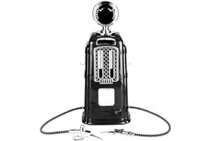 HAKEETA Doppelpistolen Bier-/Wein-/Alkoholspender Metallpumpe Tankstelle Alkohol Flüssiges Erfrischungsgetränk Getränkeausgießer Maschinenbar Bierwerkzeuge, 1000cc(Schwarz)