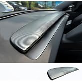 Tesla Model Y Juniper (2025+) Uyumlu &Ouml;n Panel Konsol Kaplama Seti (Mat Karbon Fiber)