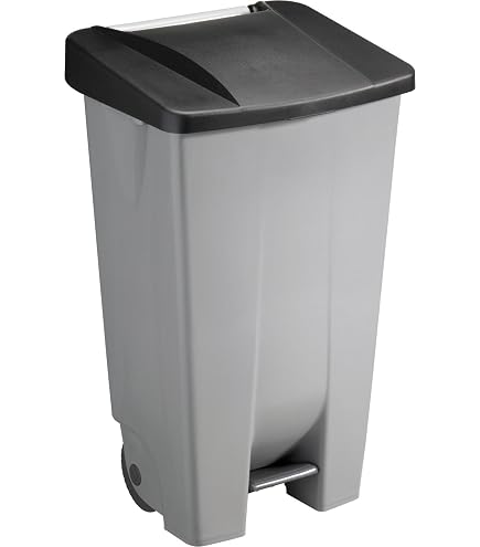 Poubelle Tayg EcoTayg 120 Litres Base Noire Couvercle Marron - Modèle Pratique Et Robuste