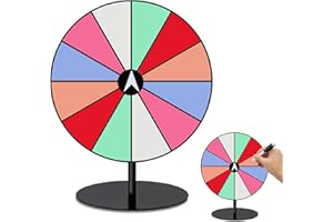 Gxdamxz Glücksrad zum Drehen Acryl Drehrad Selbstgestalten für Wortspiele/Karneval/Party