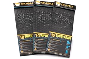Guru SMWG 4" Bayonet Hair Rigs Barbless (Size 16 6lb)