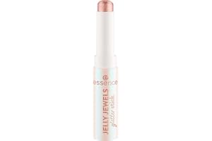 Essence Cosmetics Jelly Jewels Glitter Stick Stick Paillettes, Longue Durée, Sensation de Rosée, Chatoyant, Intense en Couleurs (2.5g)