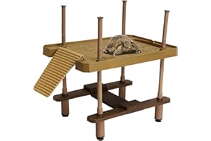 xixibuy Terrario tartarughe terra, Accessori tartarughe d'acqua, Piattaforma tartarughe d'acqua, Isola galleggiante tartarughe per Tartarughe Molo Galleggiante(dimensioni: L)