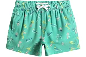 MaaMgic Costume da Bagno Pantaloncini da Bagno Estivi per Ragazzini Bambini Foderate in Rete Asciugatura Rapida Multi Colori