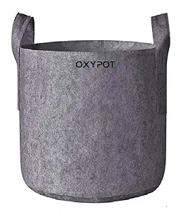 Oxypot Geo Fabric Grow Bags for Home, Terrace, Balcony & Hydroponic Gardening. (12 x 12 Inches, 3)