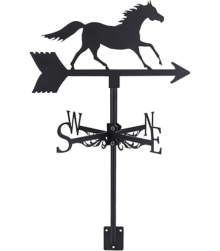 INFUNLY Motorcycle Weather Vane Vintage Black Togo