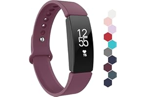 Adepoy for Fitbit Inspire 2 Straps, Waterproof Soft Sport Bands Compatible with Fitbit Inspire/Fitbit Inspire 2/ Inspire HR/Ace 2, Women Men