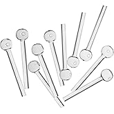 RORA 10pcs Glass Tube, Mini Portable Hand Portable Glass Tube with 10cm Length