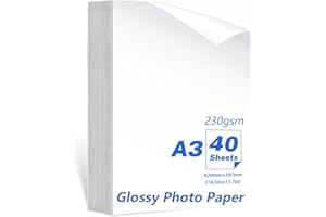 BYKVORL A3(11.69"×16.54") Glossy Photo Paper, Waterproof ... - 41 ريال