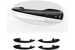 ‎KUNGKIC KUNGKIC Für Mercedes-Benz E Klasse W205 W213 W177 GLC CLS GLE W167 GLS GLB CLA Auto Türaußengriff obere Abdeckung Dekorative Autotür Außengriff Aufkleber Innenbereich Zubehör,ABS (Schwarz)