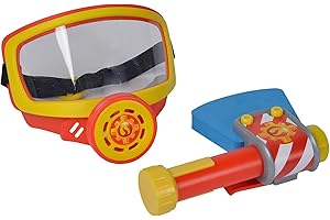 Simba Maschera di Ossigeno Sam Pompiere con Fascia e Ascia, 10 x 15 cm, a Partire dai 3 Anni