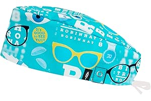 ROBIN HAT – VISION Calot chirurgical AVEC SYSTÈME CLICK - Cheveux courts -ROBIN HAT Bonnet Chirurgical avec système de fermeture à clic - Réglable - 100% coton (Autoclave)