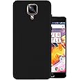 HELLO ZONE Exclusive Matte Finish Soft Back Case Cover for OnePlus 3T/ Oneplus 3 - Black