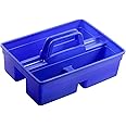 Dhwani Enterprise Handy Caddy Bucket/Basket Tool Organizer with Handle Plastic (39.4 cm x 24.4 cm x 13.3 cm) (Blue)